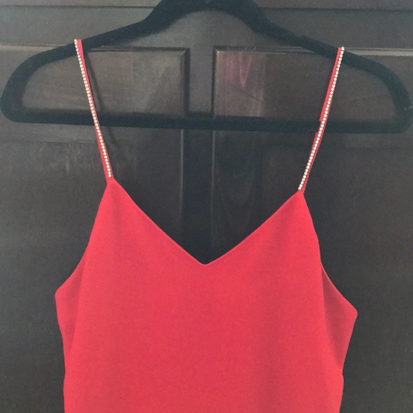 Formal dress w/ rhinestone straps. UK size 8, US 4 - Picture 2 of 6